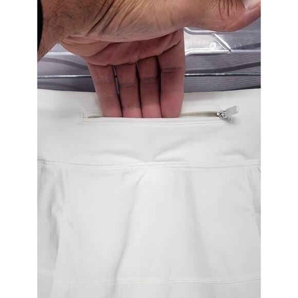 Lululemon Skirt Womens Size 8 White Athletic Running Tenniscore Preppy Skort - Picture 6 of 16